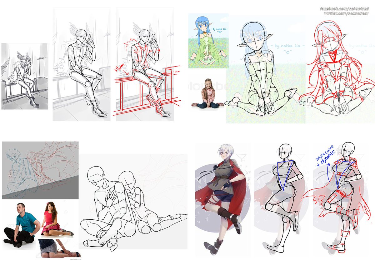 I want to share something different for #PortfolioDay this time. I'm still no perfect, but even my current skill I can help my fellow artist friends. I love drawing different and various pose <3

I only did the "correction" by their concent 💛
More result: https://t.co/BD5zRmEhAn 