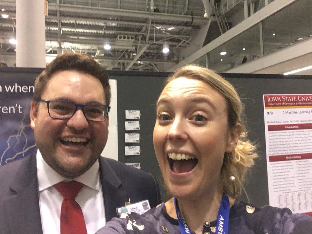 MrsJBurgin's tweet photo. My new pal @TheWeatherBoss @TweetsTheWx had an awesome poster session at #AMS2020! Check out this interactive poster site to learn about severe weather warnings not taken seriously. https://t.co/OrOfcQGi4H 

@ametsoc @AMSeducation https://t.co/uSw2EbGWjf
