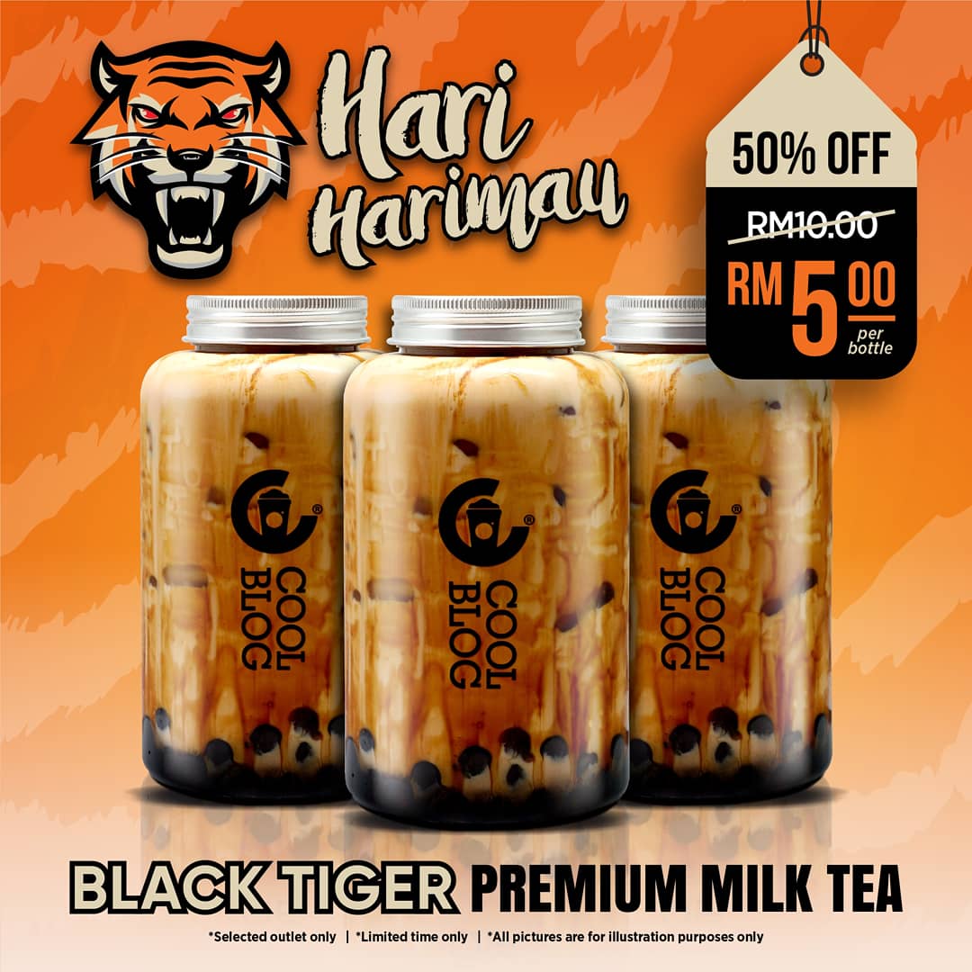 CoolblogMY's tweet photo. Promosi Black Tiger Premium Milk Tea atau nama manja "Hari-Harimau" hanya Rm5.00 sahaja 😍😍😍 Buat masa sekarang hanya dijual di outlet Johor.. Luar dari johor kami akan maklumkan ye 😍 #Coolblog #coolblogmalaysia https://t.co/gdWuISAw4l