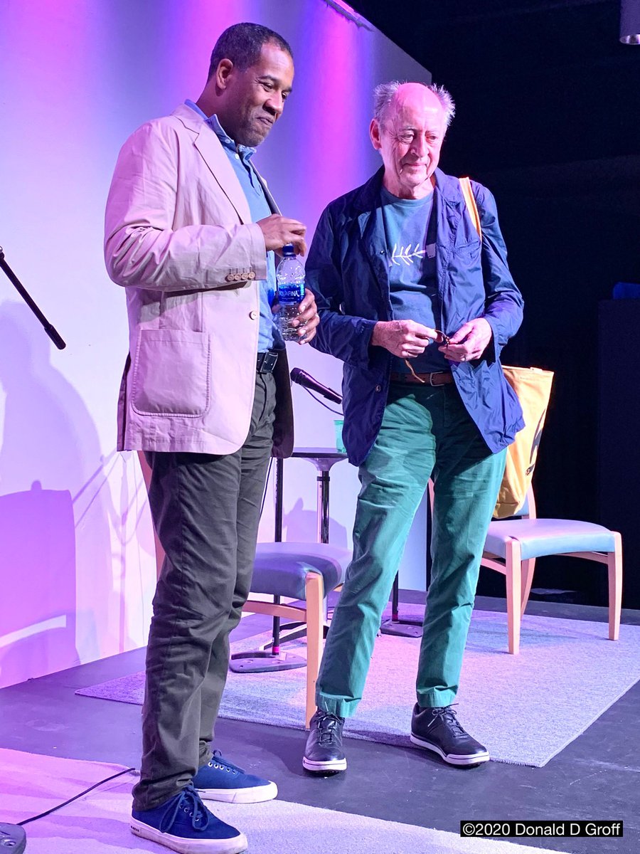 dgroff's tweet photo. #GregPardlo &amp; #BillyCollins on stage together at #KeyWestLiterarySeminar, speaking &amp; answering Qs on the poetic life.  @KeyWestLiterary @bcollinspoetry @Rutgers_Camden @RUCamdenArtsSci @MFACamden #poetry #keywest https://t.co/DTkhlxTHkl