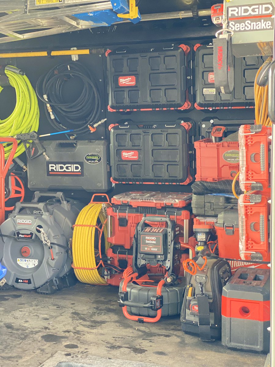 pro_drains's tweet photo. Ready to tackle the toughest of drains!! #draincleaning #plumber #vansetup #work https://t.co/vhCr3RLtc2