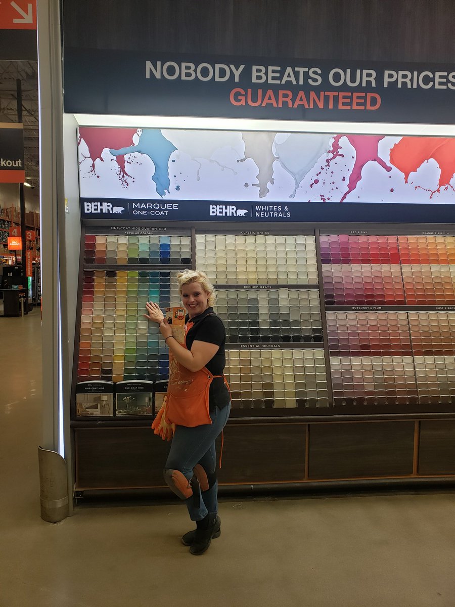 Thank you Meredith for being a great team player in paint Dept.24👏👏👏👏