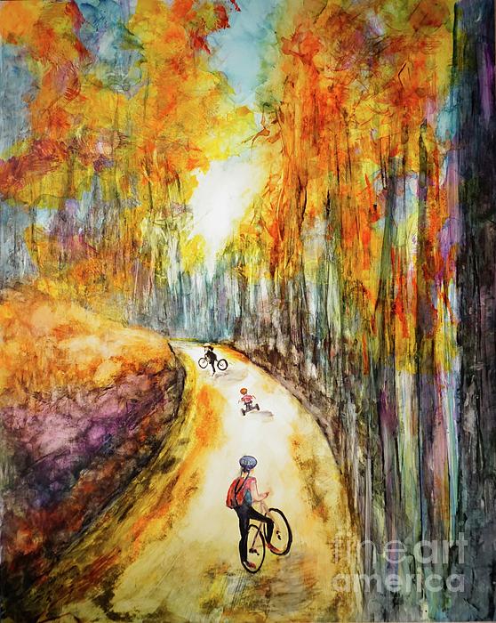 donoghue_patty's tweet photo. New artwork for sale! - "Meandering Bike Ride" - https://t.co/Oft3t2OA1g @fineartamerica https://t.co/mj553spEpr