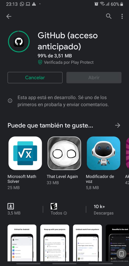 codevs_gd's tweet image. La app beta de @github esta con buena pinta, cuando tenga ya algo mas... les comento
#github #githubbeta #betatesting