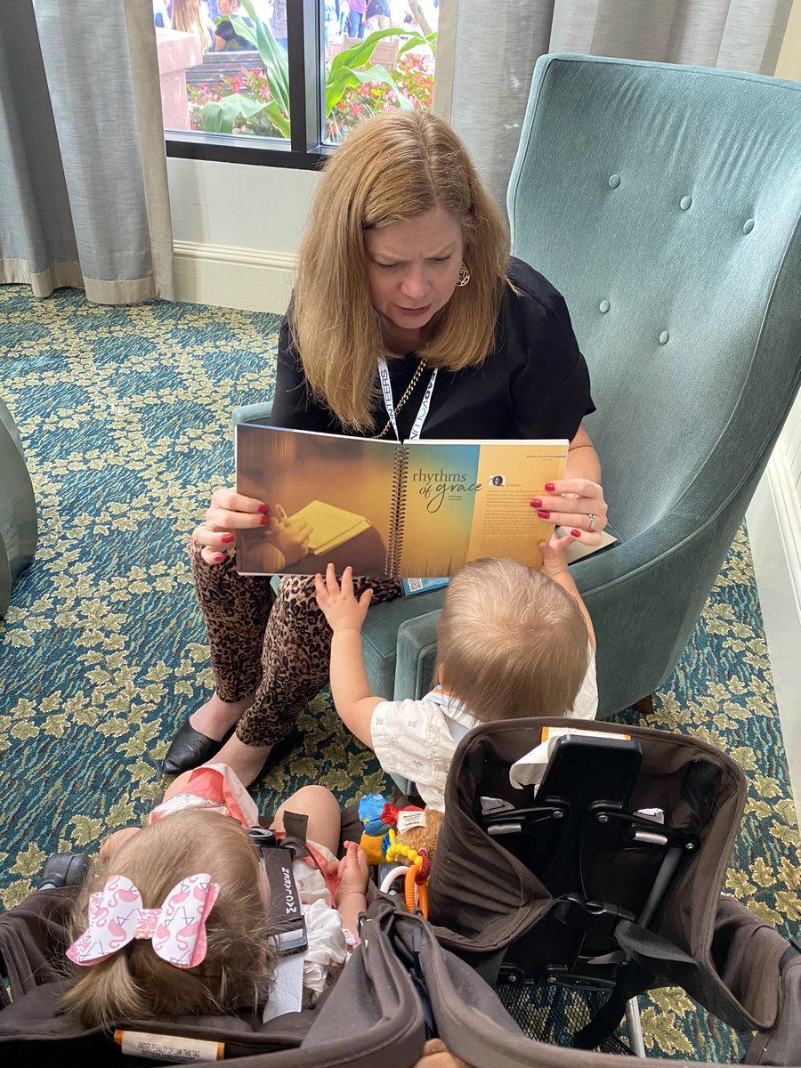 FostermommyBdev's tweet photo. Yes, I am the crazy woman who brought twins to a conference....but hey, we are childrenโs ministers after all! #cpc20 #singlefostermom https://t.co/IXDxSVxFxN