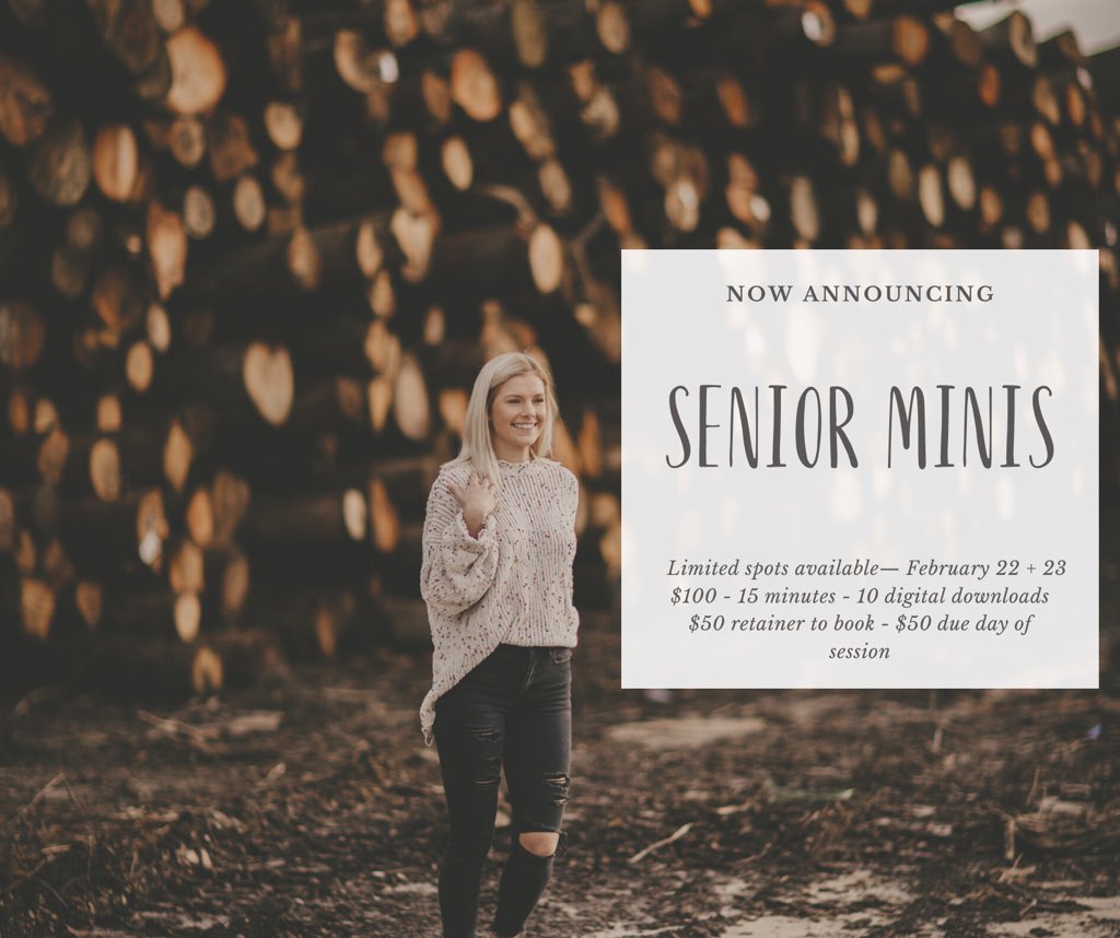 Amandaa_Kelly1's tweet photo. Hey 2020 seniors, these are limited and first come first serve, message me to book 📸 https://t.co/TxXSrOoGI4