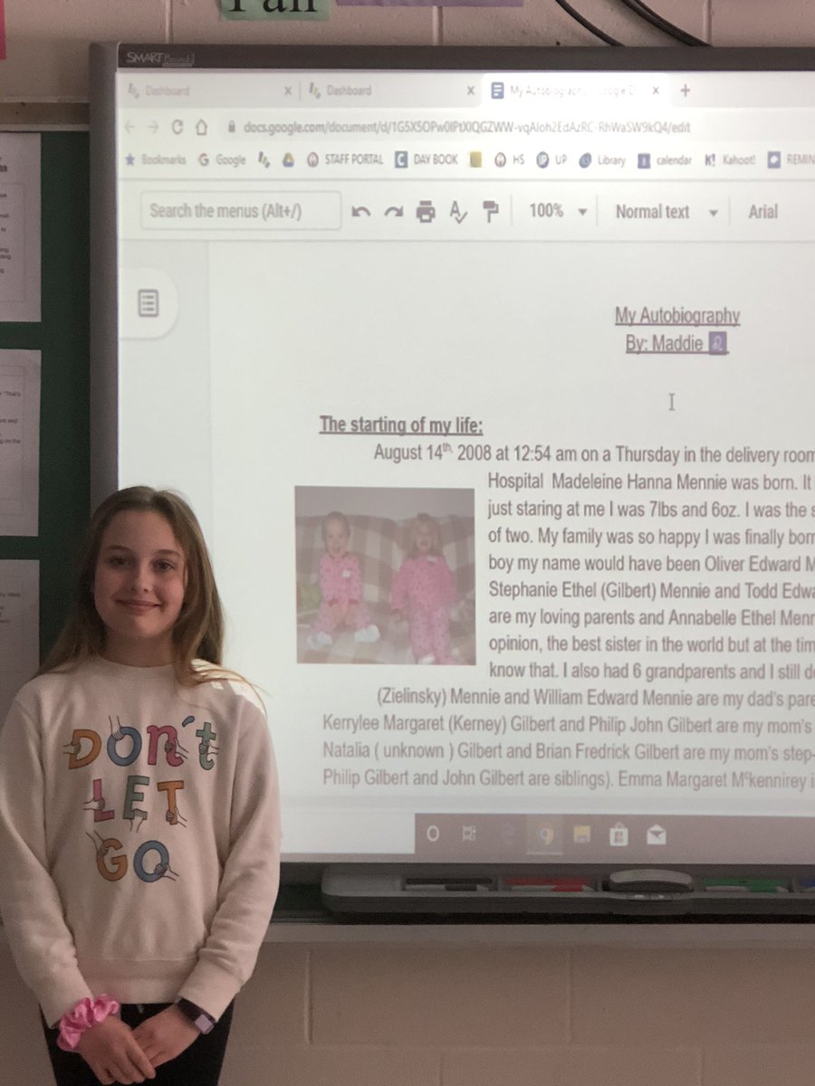 MrWalshHS's tweet photo. A second terrific day of autobiography presentations. All original and creative. Very proud! @MrWalshHS @HolySpiritOCSB https://t.co/E11EgiXNLQ