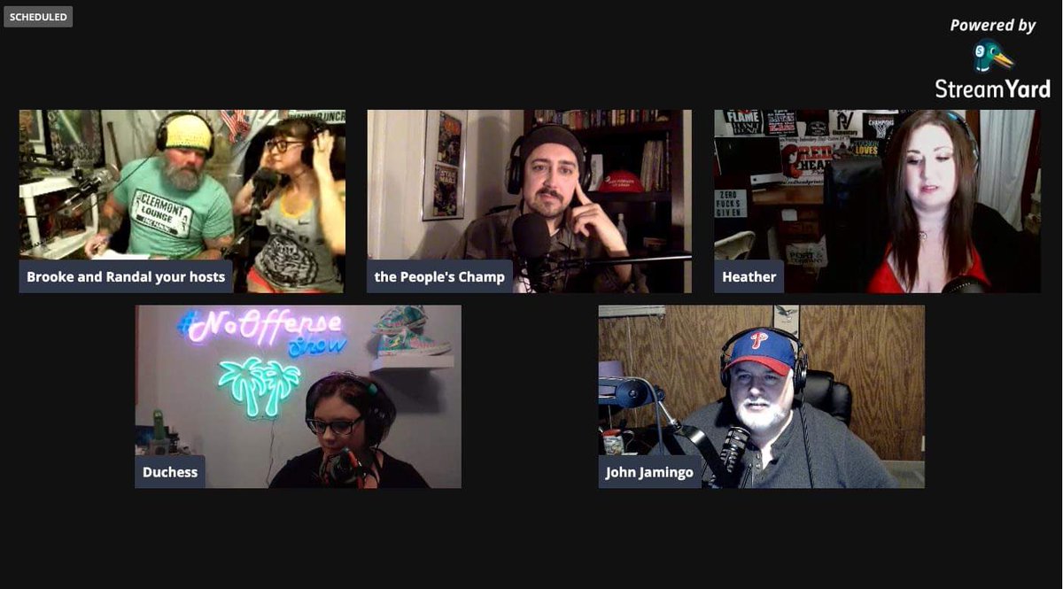 Earth_to_Adam's tweet photo. huge fucking shout out to @HEADB82 @johnjamingo and @DuchessWutzke for tonight’s #POTRT put on by the great and powerful @Marriedasfuck Podcast. i haven’t had that much fun podcasting in a long time. what a fucking show. wait to bring it guys! https://t.co/4R0fACkK6V