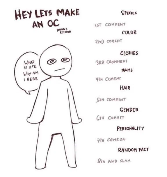 dudes lets make an oc! 