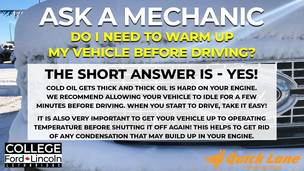 BRRR! It's absolutely freezing outside! Give your engine a little love before you leave the house in the morning! A block heater is also a big help!