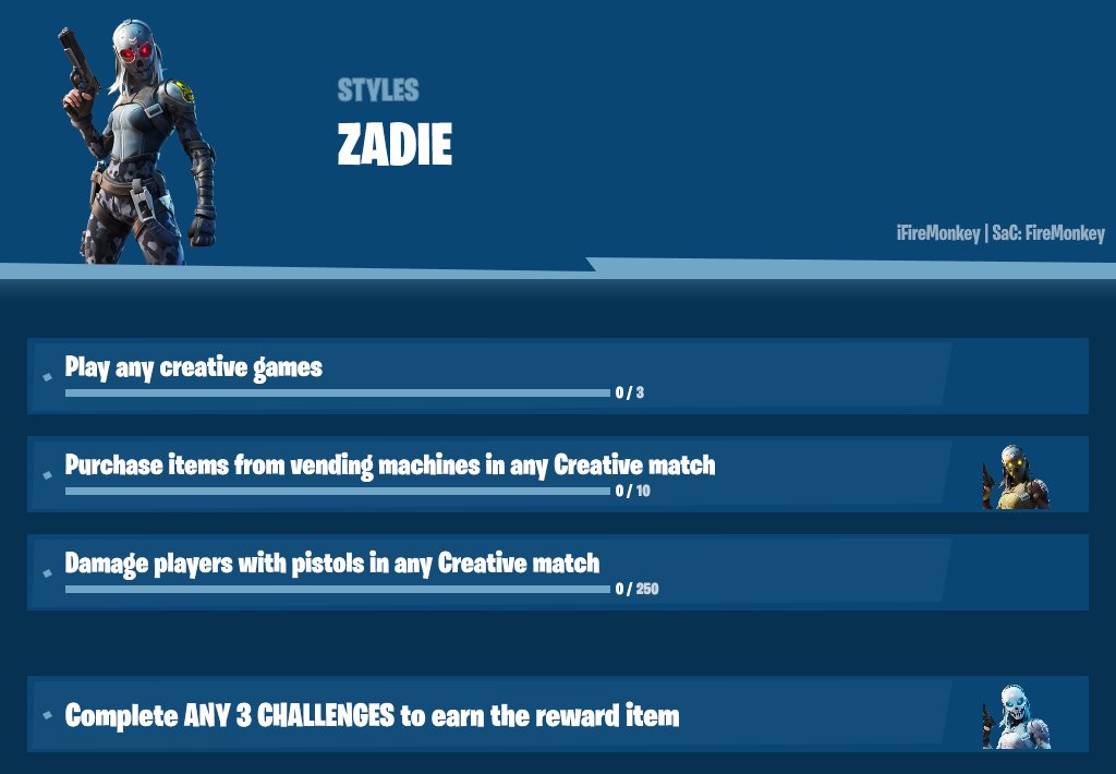 Zadie Challenges Fortnite Fortnite 500 V Bucks Free Fortnite 500 V Bucks Free