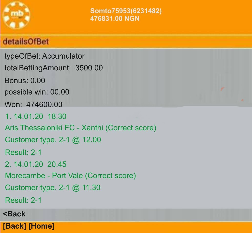 Matthew55008466's tweet photo. I would be an ingrate not to drop my testimony here and say thank you @SUREODDS22 for the wonders of your work. I've been exposed to bet for a while before I joined this platform, but this kind of your winning is more like a magic to me. keep the gud work sir

#Nigeria #BET9JA https://t.co/JvTmNFsuAG