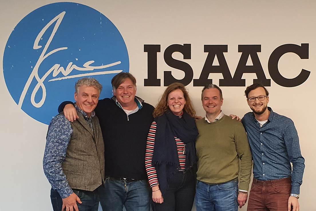 Een mooie start van 2020: met trots kunnen wij melden dat we aan de slag gaan voor ISAAC, waar ze complexe digitale uitdagingen van klanten in Commerce en Finance omzetten in kansen.

Bedankt voor het vertrouwen Mark Hoogendoorn, Wieke de Haan en Max Hufkens!