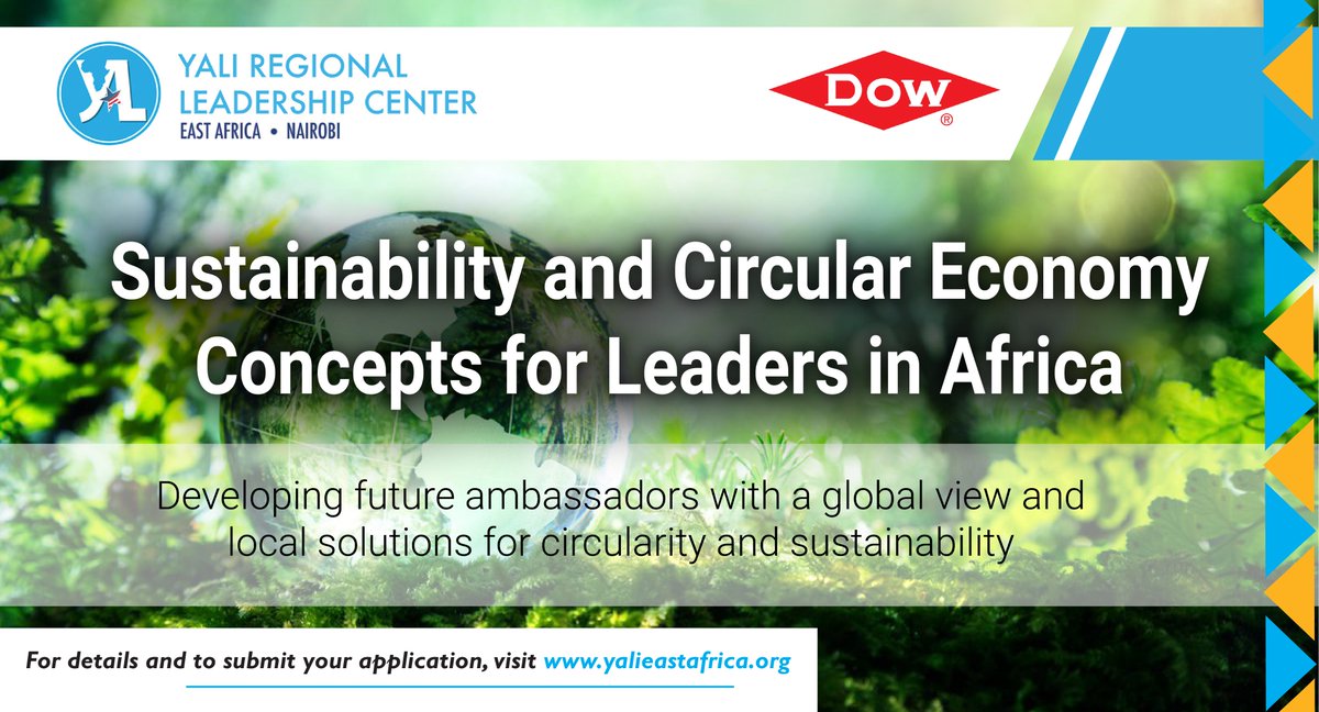 The circular economy offers a new chance of innovation and integration between natural ecosystems, businesses, our community, and waste management. To be part of a fully-funded program with other young people from different African countries, Apply now! #YALITransformation