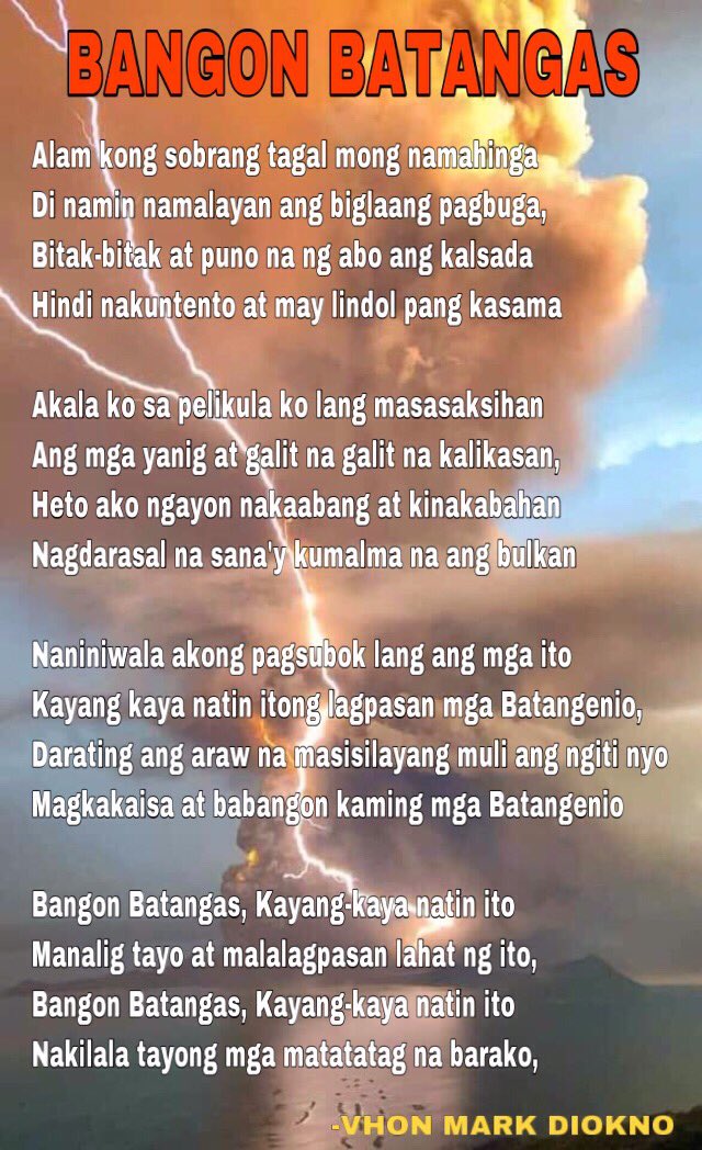 iamzuz1's tweet photo. "BANGON BATANGAS"
#Part121
#TaalErruption2020
#BangonBatangas https://t.co/L40C3XevJ5