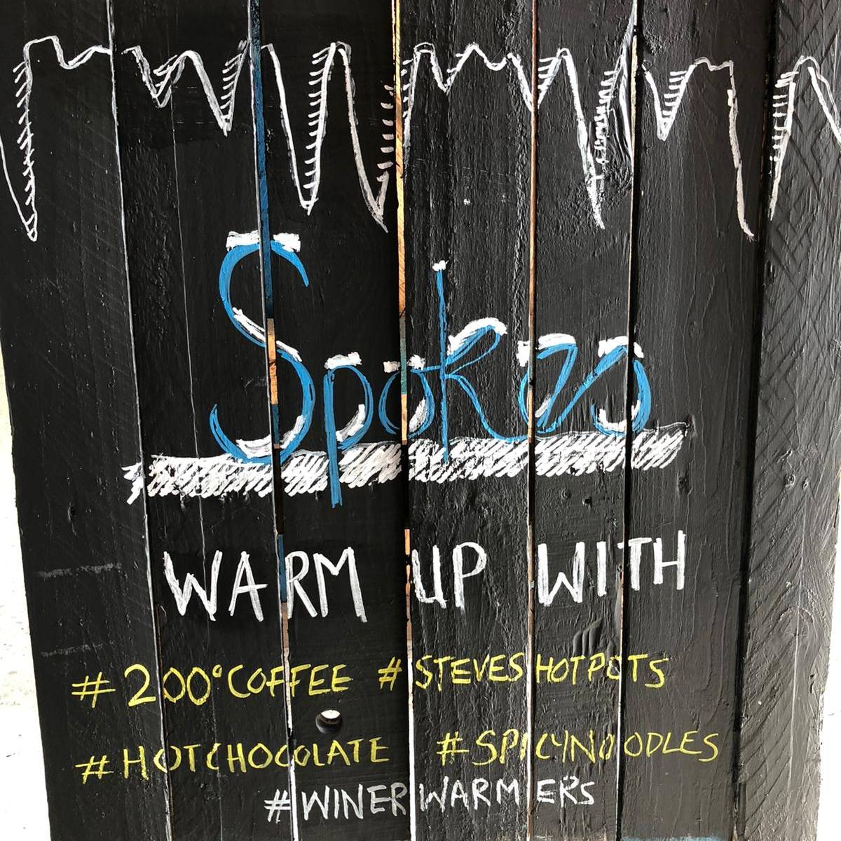 Warm up in Spokes this winter, choose from #steveshotpots, #hotchocolates #spicynoodles and much more.
#humpday #LoveNotts #SpokesNotts