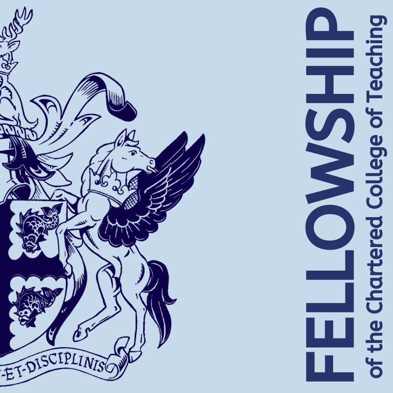 Know someone who's been teaching for 10+ years and deserves to be celebrated for their contribution to the profession?

Nominate them to be a Fellow of the Chartered College of Teaching

chartered.college/fellowship