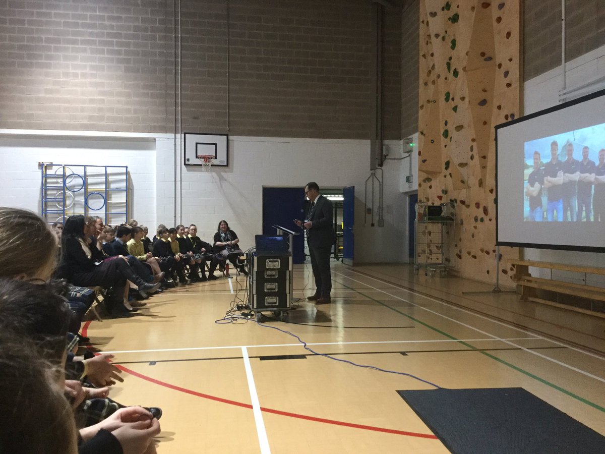 What a start to the day! The whole school together to speak to Kevin Gaskell via satellite phone who is currently rowing with his crew across the Atlantic. Amazing! <a href="/the_ocean_5/">The Ocean5</a>