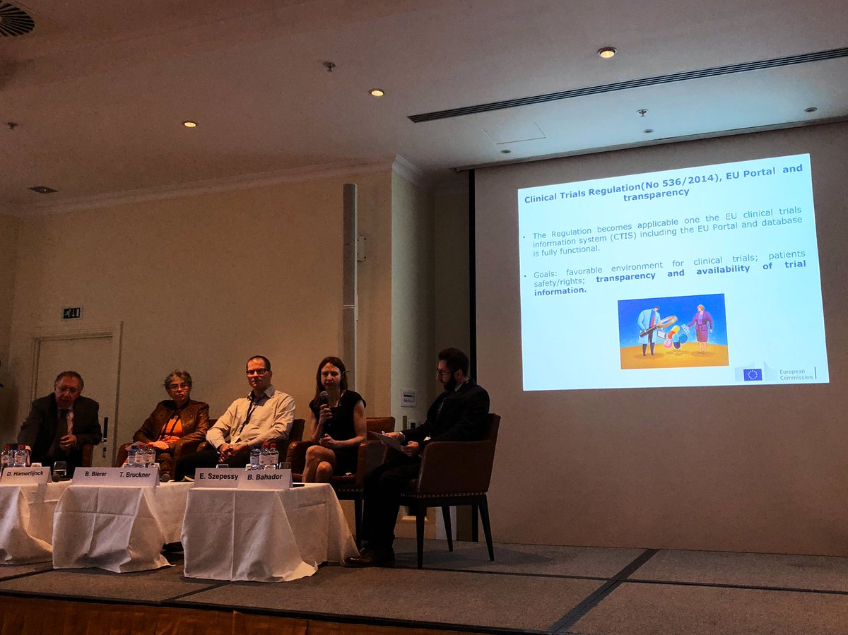 sinieskola's tweet photo. Edith Szepessy @EU_Commission #DGSANTE reinforces the importantance of #laysummary provision in #CTR536/2014 to increase #transparency of clinical research @EFGCP @EFPIA @TranspariMED @HarvardHealth #MRCT #laysummaryworkshop https://t.co/jhphAhmyqJ