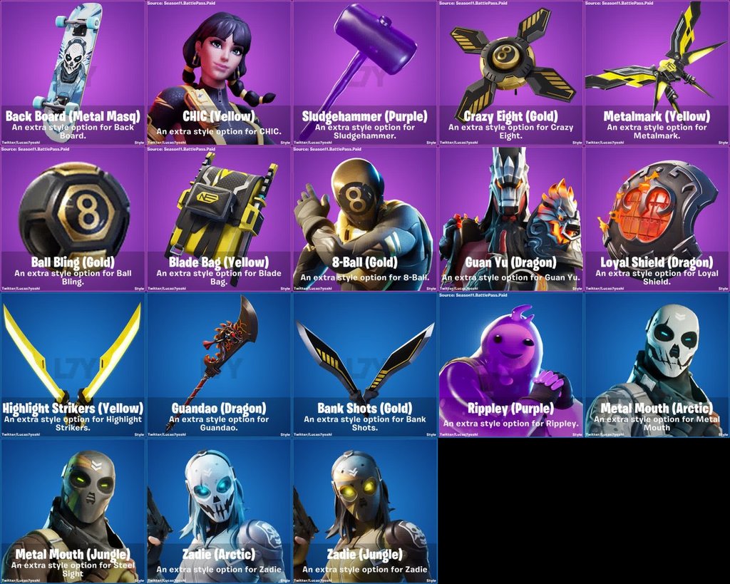 Paradigm Fortnite Leaks on Twitter "New edit styles https//t.co
