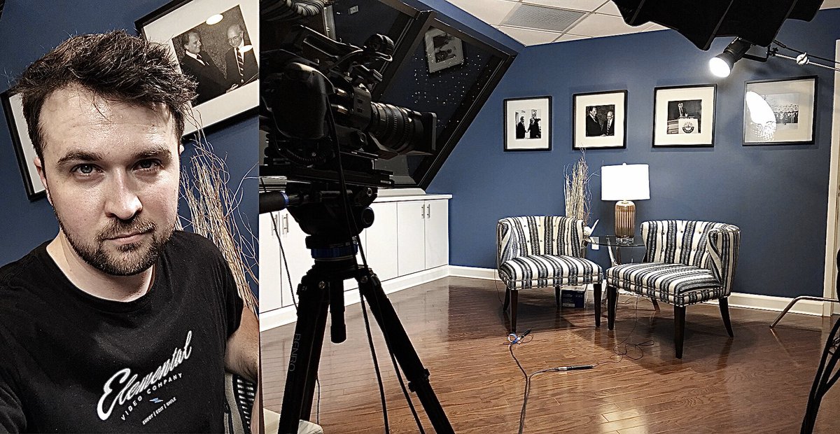 ElementalVideo's tweet image. All set up for tomorrow. The first ERLC video interview of 2020!