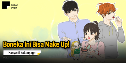 kakaopageindo's tweet photo. Belajar make-up sama boneka aja ah~

Baca di https://t.co/hsV4IedkU5 
Webtoon baru "Make-up diary" 15 Januari 2020

#kakaopageindo #kakaopage #komik #manhwa #webtoon #makeup #makeupdiary #romance #temukancintamu https://t.co/GI2ZFa5JKf