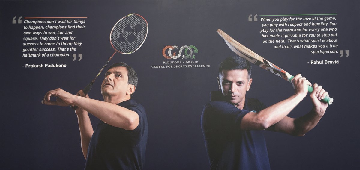 #Legends giving food for thought! #WisdomWednesday with <a href="/padukoneprakash/">Prakash Padukone</a>