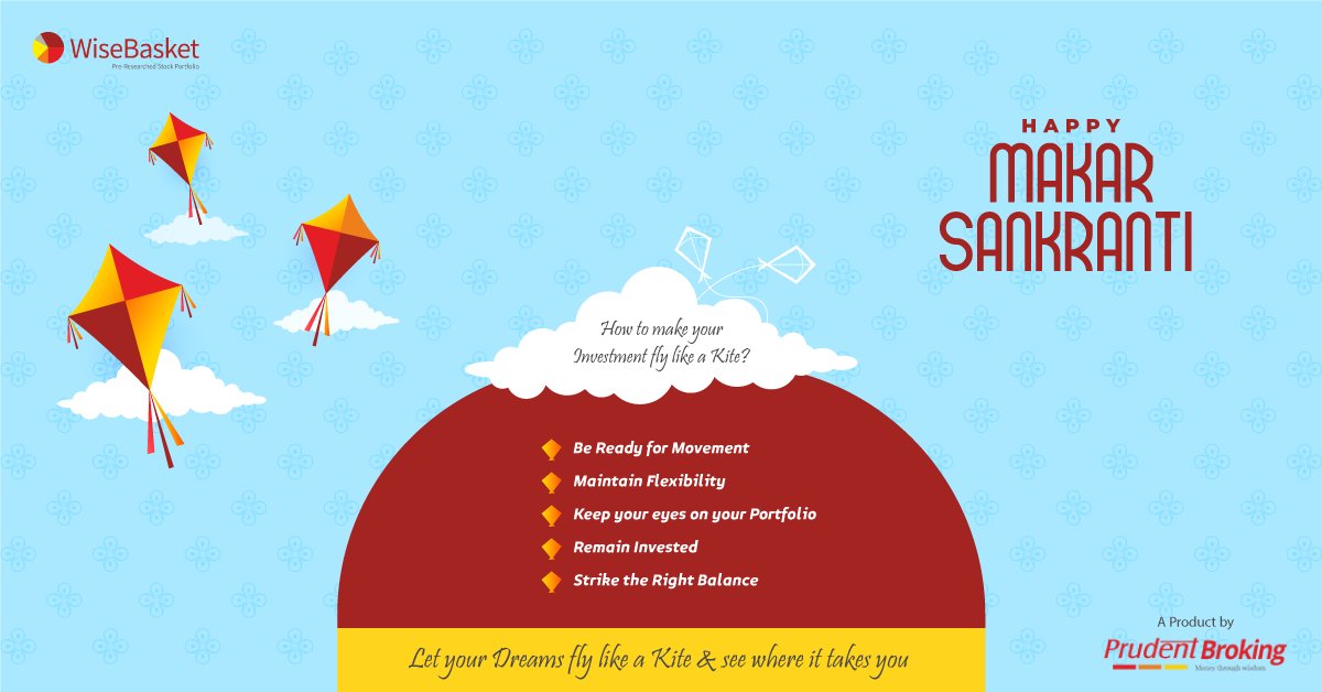 wisebasket's tweet photo. Bajare ki roti, nimbu ka achar, suraj ki kirne, chand ki chandani aur apno ka pyaar. Har jeevan ho khushal MUBARAK HO AAPKO “SANKRANTI KA TYOHAR.”
#HappyUtrayan #HappyMakarSankranti #HappySankranthi #Sankranthi2020 #मकरसंक्रांति2020 #PrudentBroking #WiseBasket https://t.co/0sz0l2iE0b