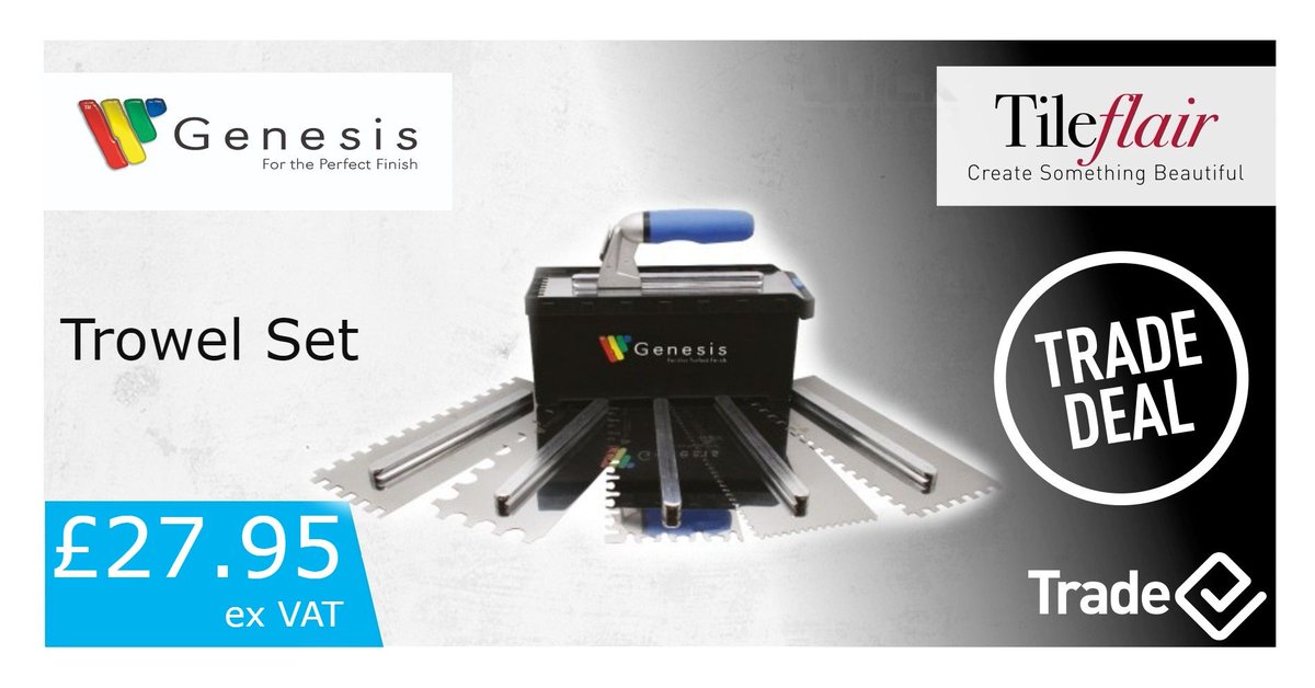 Genesis Trowel Kit only £27.95 for a limited time only