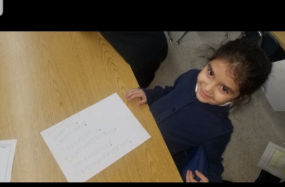 MHoran106's tweet photo. I am so proud of this student being a brave writer!#brave spelling#hard working Kindergatener shoran106fbmccordmustang https://t.co/hTZ76Bfo4v