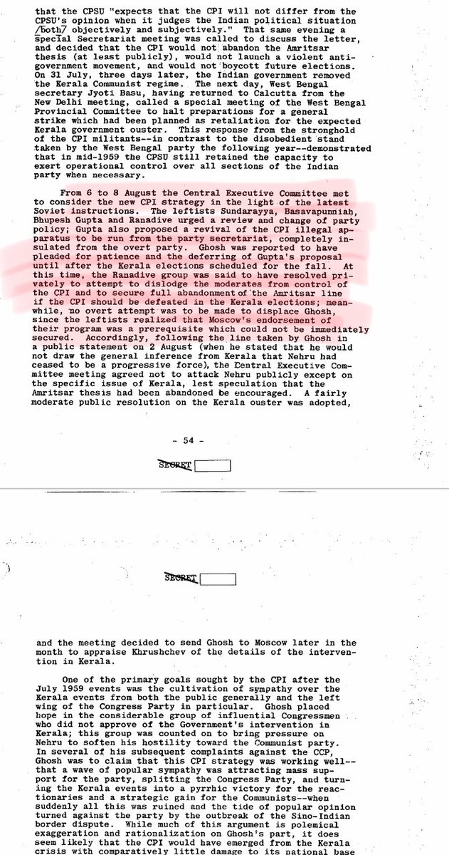 16/n From 6-8 August,1959 hard leftists urged a revival of  #CPI illegal apparatus to be run from the party secretariat. How big anti-national has  #CPI been. Just playing in hands of Russia & China.