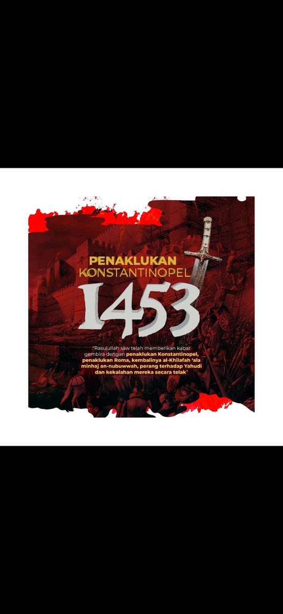 AriSyam6's tweet photo. Umat Muslim selayaknya kembali kepada Syariat Allah #IslamBerjayaKembali #GlobalCampaign1453 #ConquestofIstanbul #İstanbulunFethi #ConquestofConstantinople #BETZ https://t.co/TMccFcQiiB
