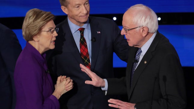 JeanEricBranaa's tweet image. #elections2020
#DemDebate7 
Les observateurs sont rarement d&apos;accord à l&apos;issue d&apos;un débat. Cette fois-ci, pourtant, tout le monde s&apos;accorde sur:
1⃣ La grosse performance de @ewarren
2⃣ Le final catastrophique pour la suite que représente son accrochage visible avec @BernieSanders