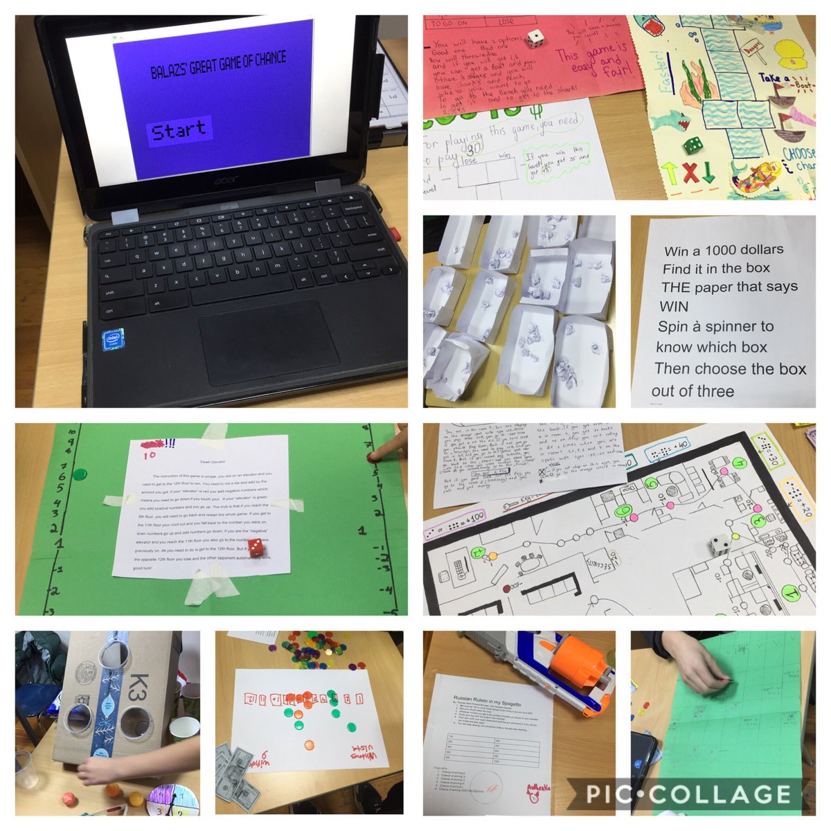 shannon_doel's tweet image. MYP2 Ss learning about probability through playing games they designed and created. #tashschool #mypmathematics