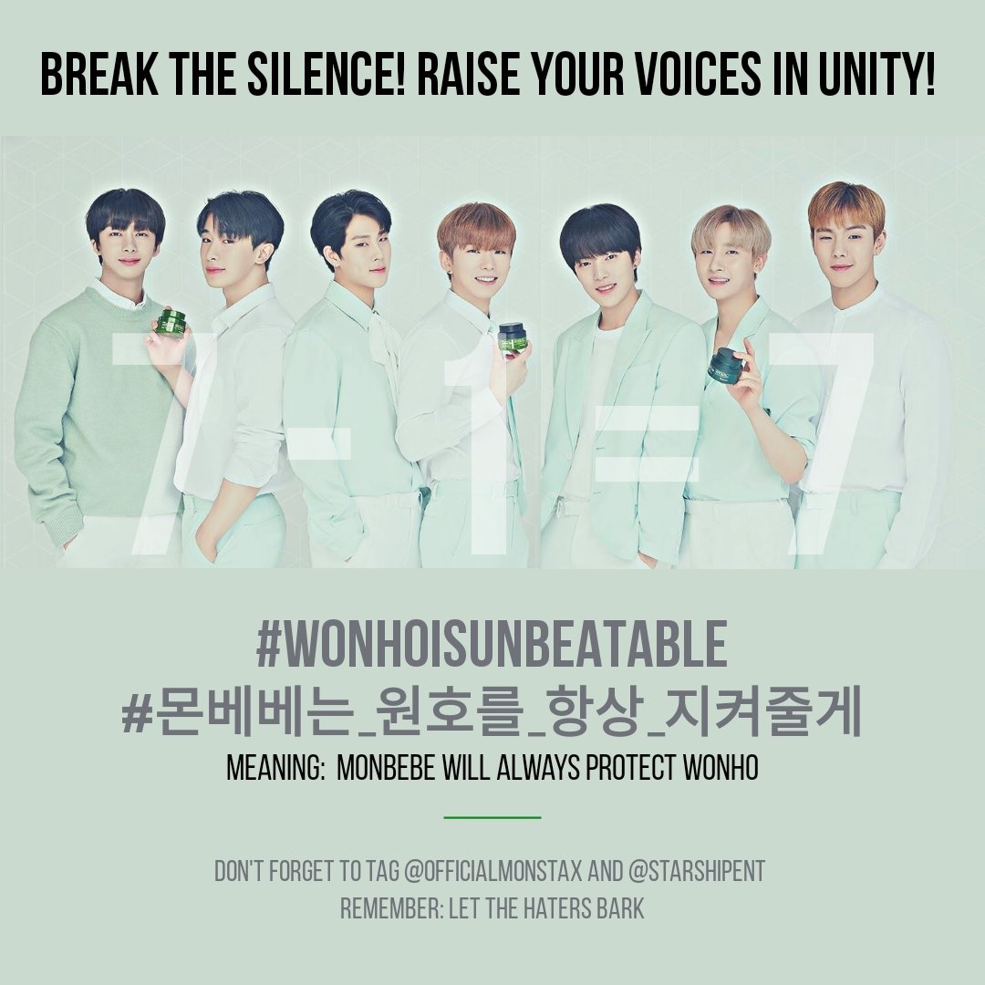 2020011512pm KST onwards143rd Hashtags @OfficialMonstaX  @STARSHIPent  #WonhoIsUnbeatable #몬베베는_원호를_항상_지켜줄게