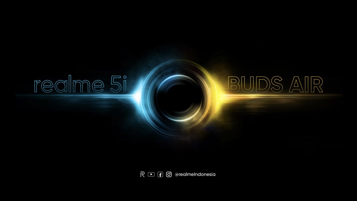 realmeindonesia's tweet photo. Selamat menyaksikan ya guys.. peluncuran #realmeBudsAir dan #realme5i sudah dimulai.
#QuadCameraBatteryKing #TrueWirelessRealSeamless #DareToLeap https://t.co/HPwJY8WWZk