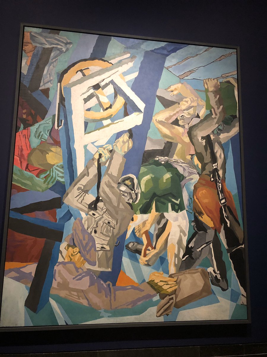 nazipova's tweet photo. David Bromberg @NationalGallery - a boy from a poor family of 11 children used to come to @NationalGallery to draw, adored #ElGreco & #Botichelli and now his art is hanging along side those old masters @NationalGallery. #Bomberg #SchoolofElGreco #Botichelli https://t.co/RpKGOCkEDC