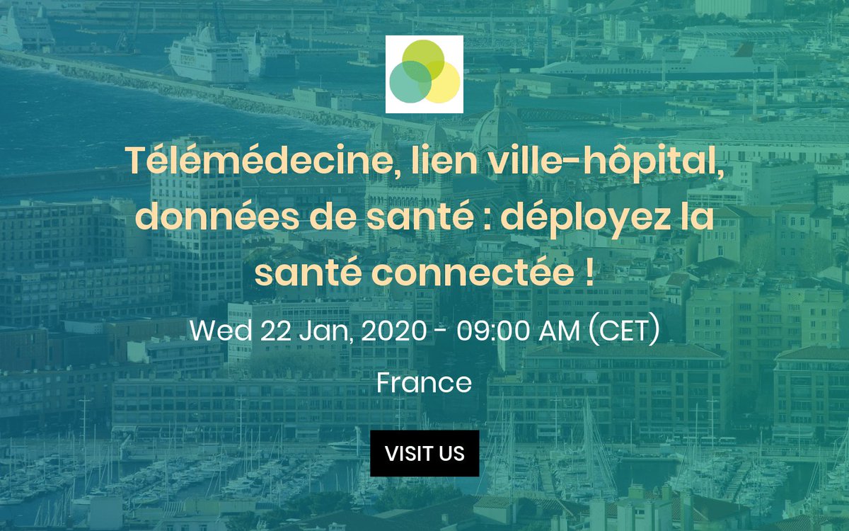 <a href="/AbilyCare/">AbilyCare</a> est sponsor de l'événement "Télémédecine, lien ville-hôpital, données de santé : déployez la santé connectée" organisé par le @CiuSante !
Retrouvez-nous sur notre stand à Marseille le 22 janvier 🙌
<a href="/urps_ml_paca/">URPS Médecins PACA</a> <a href="/ARSPaca/">ARS Paca</a> @RegionsudPACA <a href="/Medaviz_/">Medaviz</a> <a href="/Avis2sante1/">Avis2sante</a>