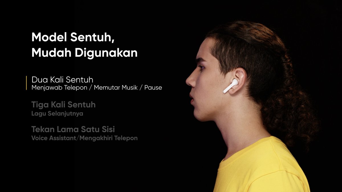 realmeindonesia's tweet photo. Ini cara pakai nya guys.
#QuadCameraBatteryKing #realmeBudsAir #TrueWirelessRealSeamless #DareToLeap https://t.co/sezFZKtH2c