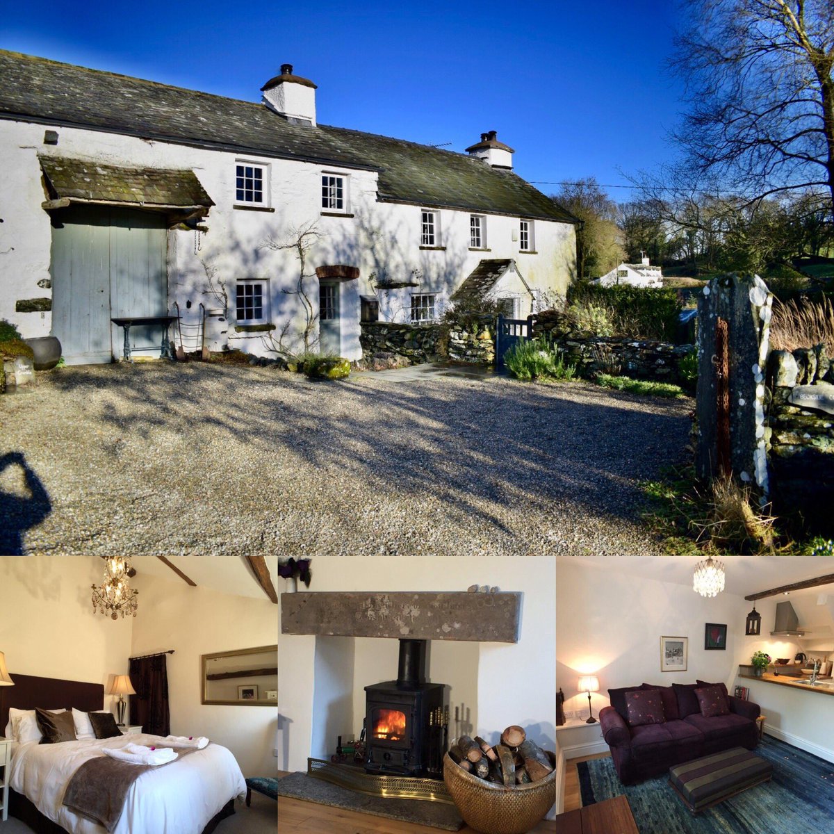 THIS WEEKEND 17-20 Jan last minute break available due to cancellation. NOW £195 (normally £360)Sleeps 2,Cartmel,log stove,parking,WIFI Email sarah@crumblecottages.co.uk to book. <a href="/Cool_Stays/">Coolstays</a> <a href="/sawdays/">Sawday's</a> <a href="/CumbrianRambler/">Beth Pipe</a> @Shed1Gin