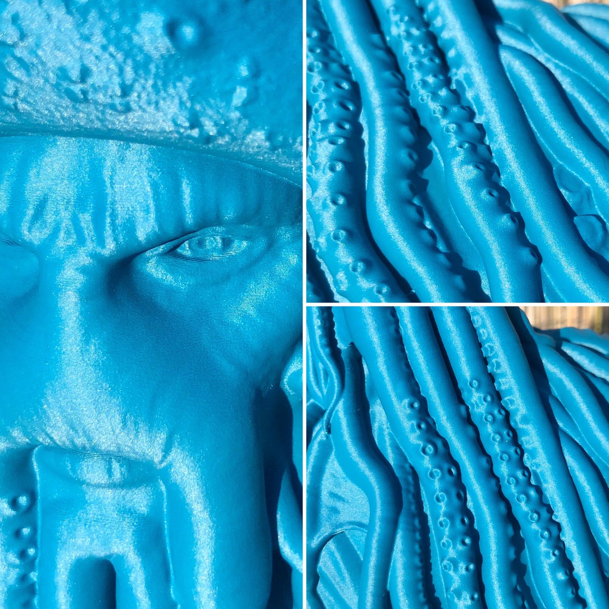 FilamentFrenzy's tweet photo. I missed my delta so much ๐ maintenance day proved to be a winner!
275mm tall Davy Jones an amazing sculpt packed with detail by @fotismint
Printed on @anycubic3dprint delta at 0.15mm layer heights in @filamentive matte blue PLA with #PrusaSlicer https://t.co/AR7cuxCGJq