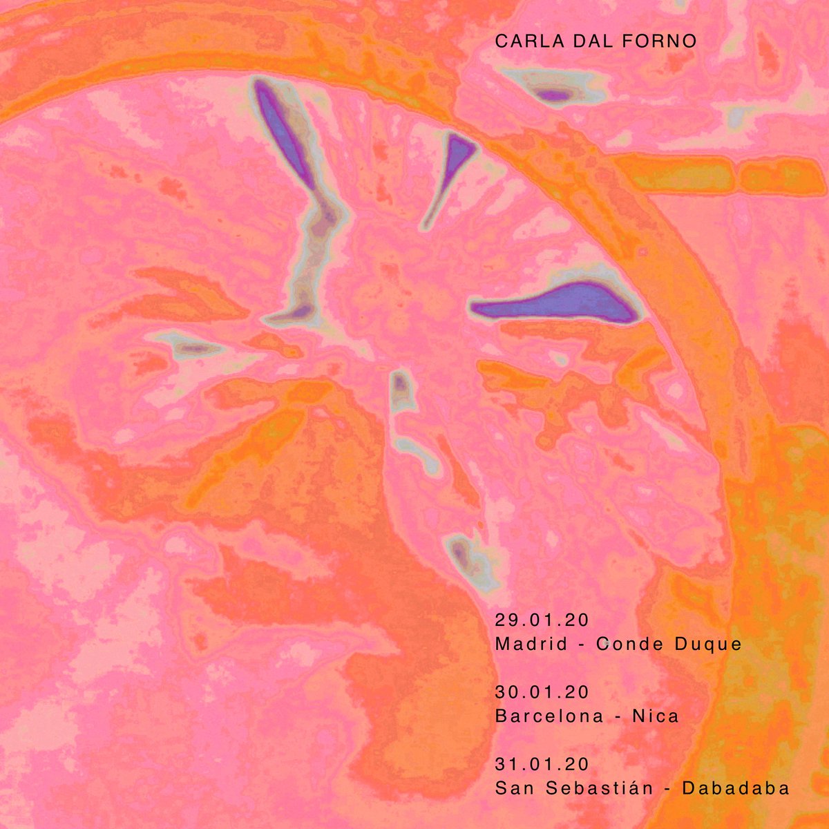Este mes <a href="/carladalforno/">Carla dal Forno</a> en Madrid @CondeDuqueMAD (29/01), Barcelona Nica <a href="/hotelcasabonay/">Casa Bonay</a> (30/01) y San Sebastián @DabadabaSS (31/01)