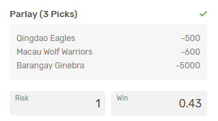 LachTalk's tweet photo. for listeners to yesterday's #TheMiddayRush, I'm back on the high stakes gambling bus! this morning going with the parlay including Chinese and Phillipines basketball. @TheOnlySweeney @NickyVESPN #LachsLocks https://t.co/3KNiwUl2hX
