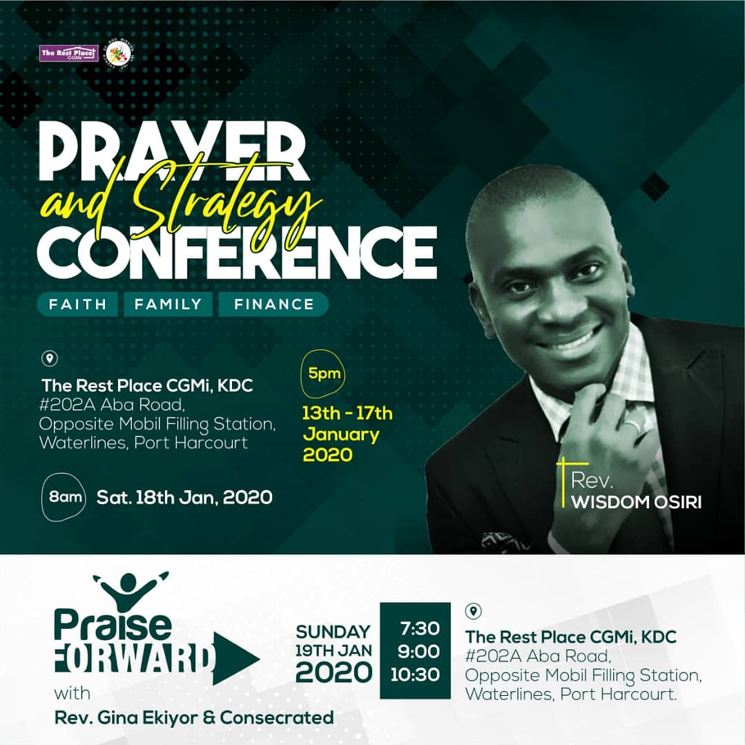 RestPlaceChurch's tweet photo. Prayer and Strategy conference continues today with Pastor Wisdom Osiri
Join us @RestPlaceChurch today by 5:00PM.

FOCUS
Family.
Children: Psalm 144:12-14
Spouses: Ephesians 5:25-33;6:1-2
Marriages: Psalm 122:7
Weddings: Psalm 115:14;

#PrayerAndStrategy
#Day3
#Productivity https://t.co/tXT67Nbycs