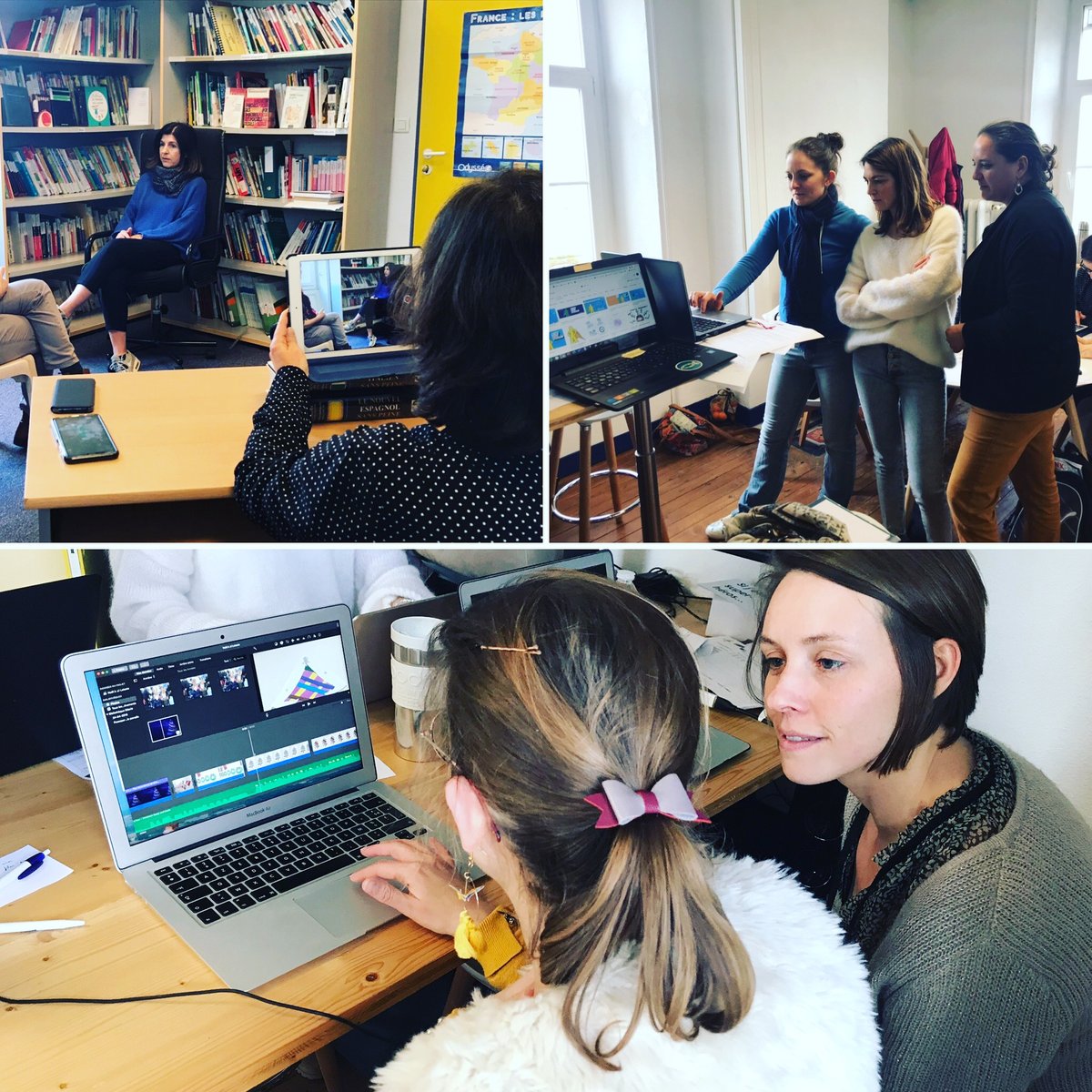 ISFECfa's tweet photo. #actualités Dans un esprit #Maker : Aujourd'hui une équipe du Classlab Bordeaux se forme à la réalisation de vidéos dans notre Fabrique. De la scénarisation au tournage, l'équipe apprend en faisant.
@Alexand75201215 @ClasslabB #isfecfab https://t.co/Db7fHxz8W7