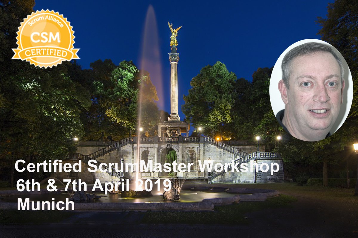 Explore the what, why and how of Scrum with leading Scrum trainer, Iain McKenna.  The workshop will take place on 6th &amp; 7th April in the beautiful city of Munich, Germany.  You can register to secure your place at project-success.co.uk/course/certifi… #Scrum