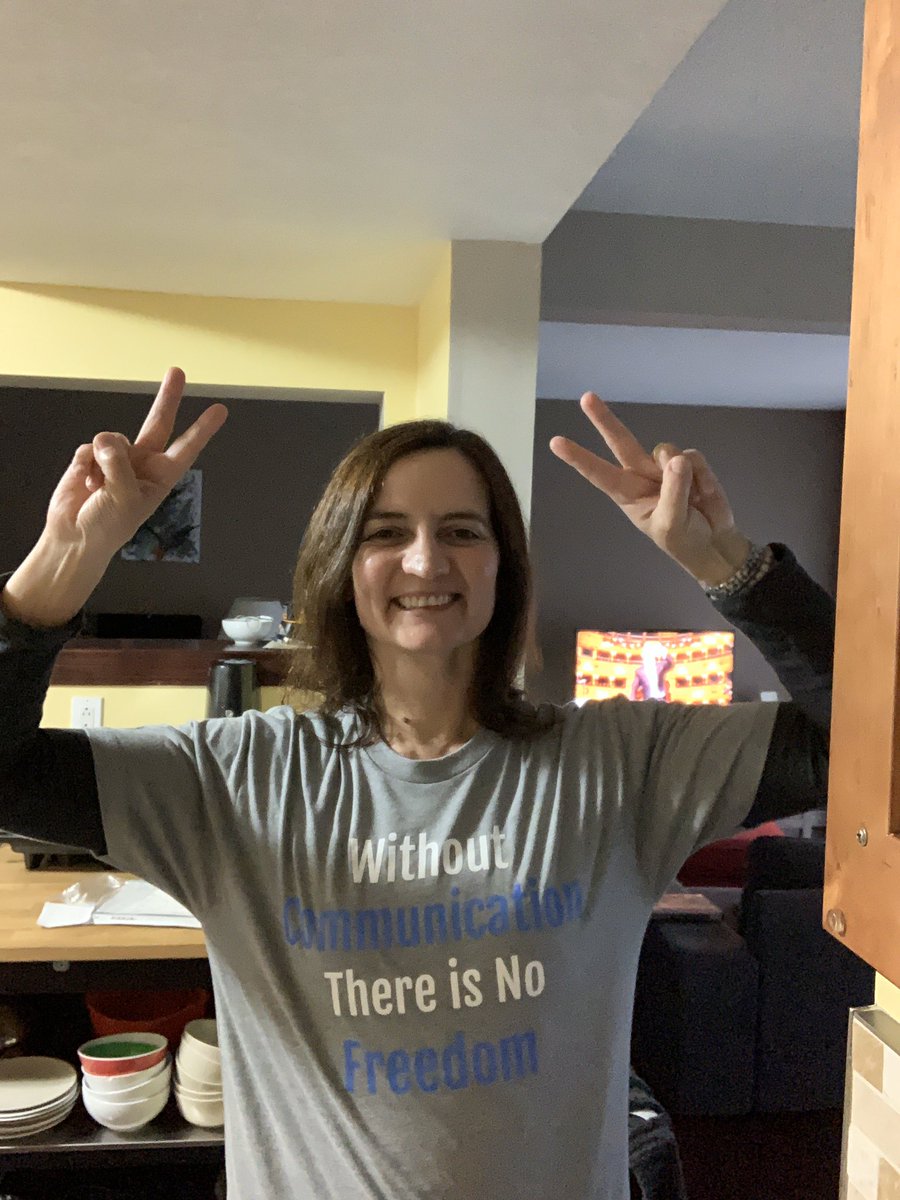 s_spreafico's tweet photo. Got my t-shirt in the mailbox today. #CommunicationIsPower #IStandWithNonSpeakers https://t.co/VjOXOvWnly