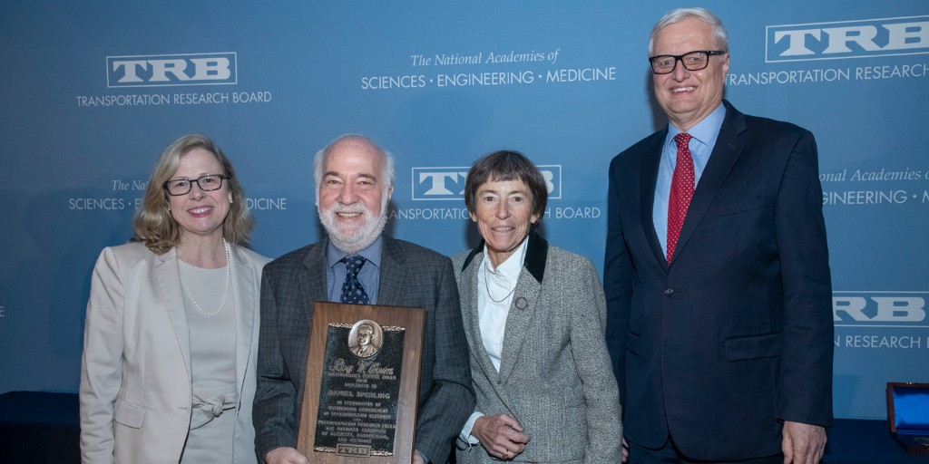 It's #TRBAM Wednesday! We're looking forward to hearing about #TRB100 this morning and the Chair's Luncheon at noon. (Pictured: Last year's Roy W. Crum winner <a href="/DanSperling_ITS/">Daniel Sperling</a> with Vicki Arroyo, Katie Turnbull and @NeilJPedersen) What are you looking forward to?