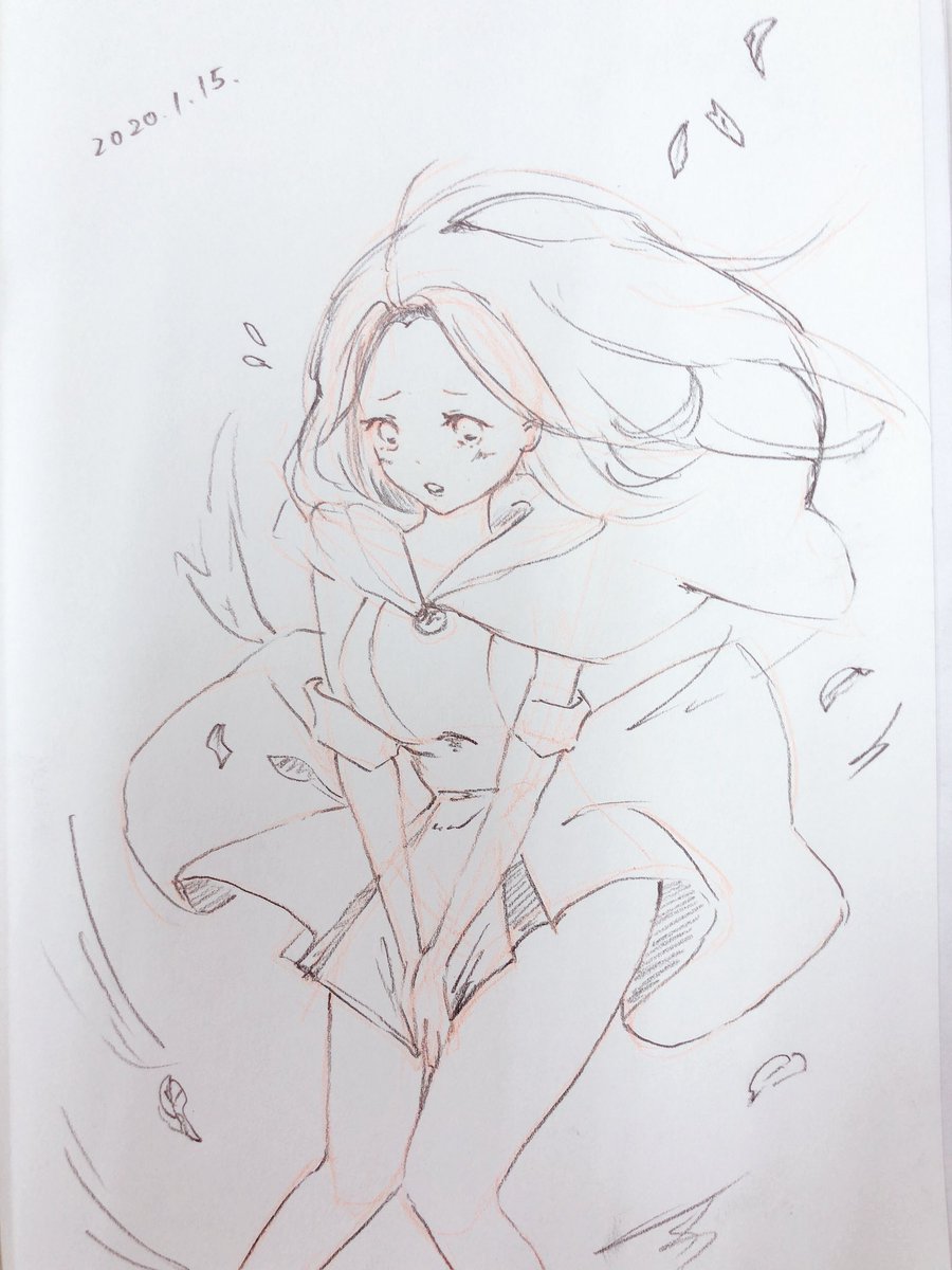 rioka314's tweet photo. ロング丈でここまでならんだろう、と思いつつ描く https://t.co/O2QdPpynNY