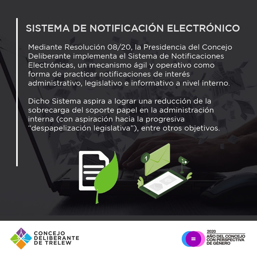 RESOLUCIÓN DE PRESIDENCIA N° 08/20
SISTEMA NOTIFICACIONES ELECTRÓNICA
